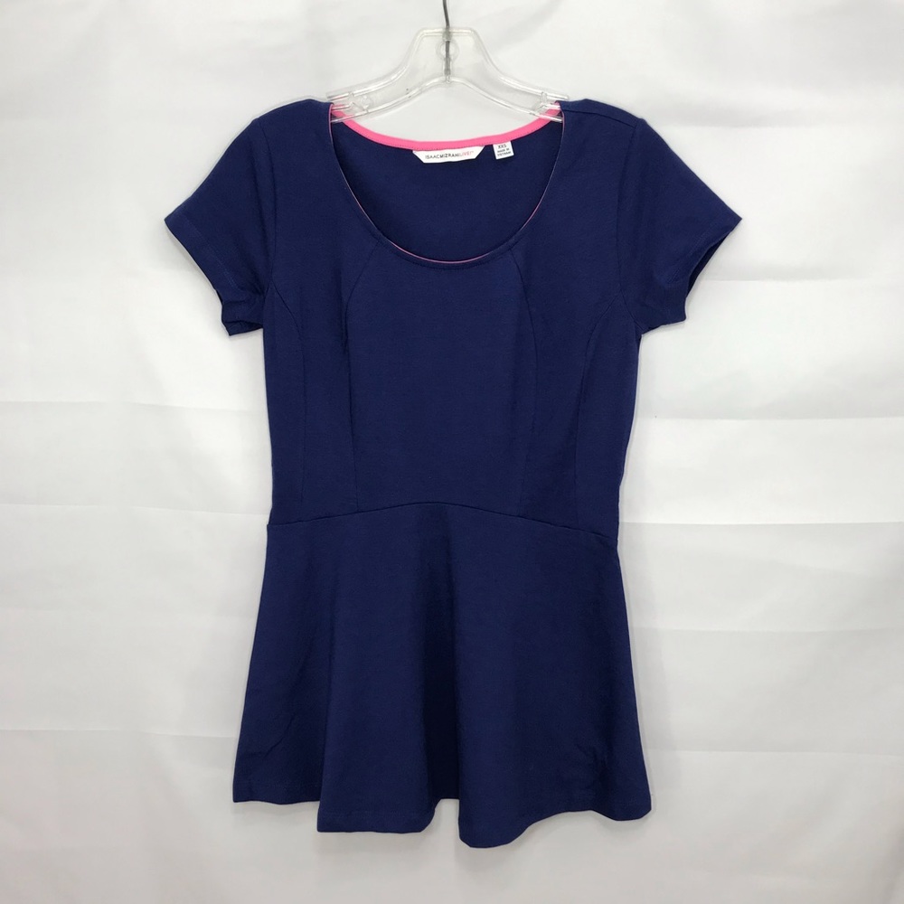 Isaac Mizrahi live blue XXS top